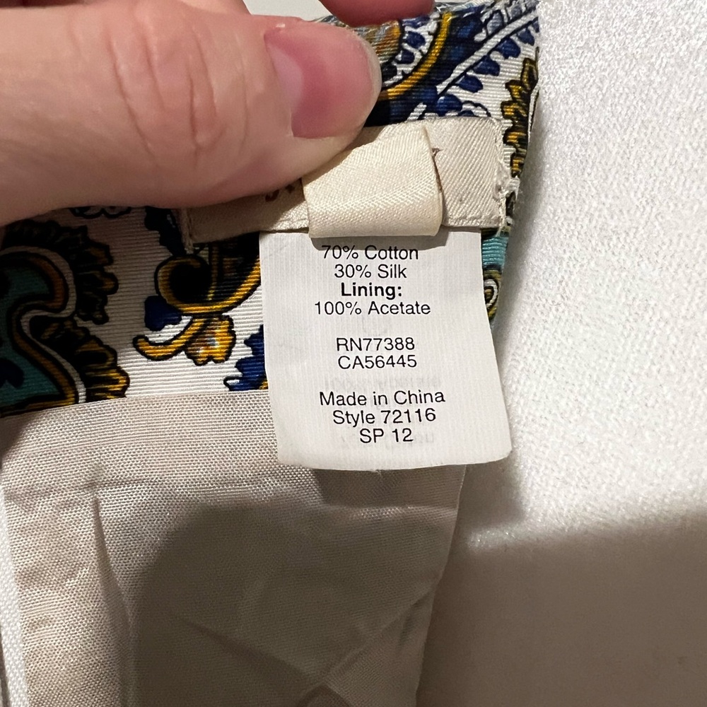 J. Crew Women’s Paisley Dress Size 2 - Picture 8 of 10